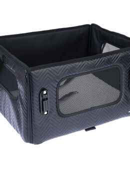 Nomad Tales Autositz für Hunde, ebony - L 47,5 x B 38 x H 27,5 cm