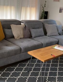 Ecksofa 305x170x85cm mit verstellbarer Rückenlehne und Kopfstützen - Helmstadt