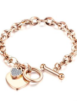 COLLEZIONE ALESSANDRO Armband Strassherz (1-tlg)