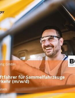 Berufskraftfahrer für Sammelfahrzeuge im Nahverkehr (m/w/d) - Recklinghausen