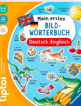 Ravensburger Buch tiptoi® - Mein erstes Bild-Wörterbuch Deutsch-Englisch, Made in Europe