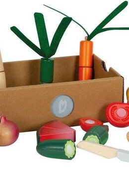 Small Foot Spiellebensmittel Schneide-Set Obst u. Gemüse fresh, (Set, 15-tlg), aus Holz