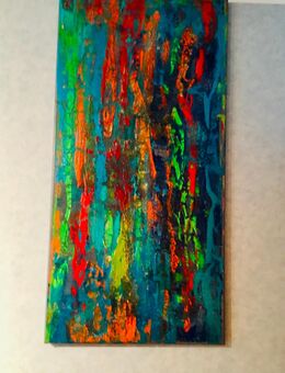 Acrylbild 50x100 cm Farbe für trübe Wintertage - Rösrath Zentrum