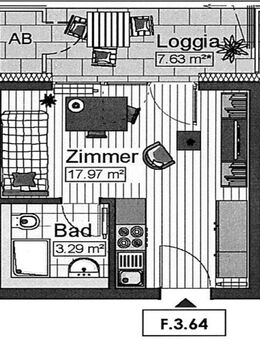 1-Zimmer Wohnung (Single Flat) in Neu-Ulm zu vermieten - Neu Ulm