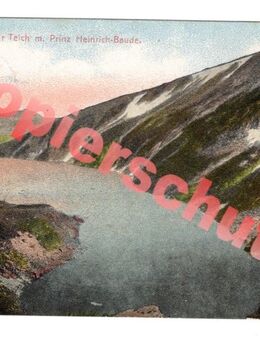Alte Ansichtskarte „Riesengebirge – Der grosse Teich“, gel. 1912 - Landsberg