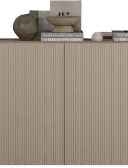 INOSIGN Sideboard Rio Breite 240 cm, Kommode mit 4 Türen, Anrichte, geriffelte MDF-Fronten, modern u. elegant, viel Stauraum