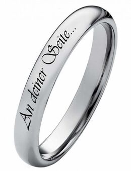 Damenring Wolframring DW119 mit Außengravur - Aholming