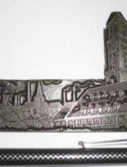 Stadt Bottrop NRW Relief  Plakette Metall Massiv Rathaus Bottrop Zeche Industrie Kulisse Ruhrgebiet - Bottrop