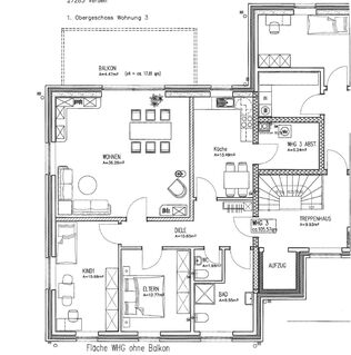 Stadtnahe geräumige 3 Zimmer Wohnung in Verden und modernster Haustechnik