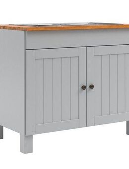 Home affaire Spülenschrank Alby2 Mit Metallgriffen, Breite 100 cm