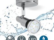 B.K.Licht LED Deckenspot Aurel, Leuchtmittel wechselbar, Warmweiß, Wandleuchte, Deckenleuchte, schwenkbar, 5W 400lm 3.000K, GU10, IP44
