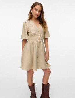 Vero Moda Minikleid VMMELANEY 2/4 SHORT DRESS WVN NOOS Sommerkleid