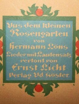 Hermann Löns - aus dem kleinen Rosengarten - Niederfischbach