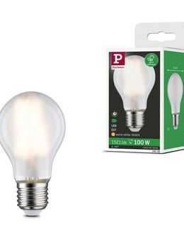 Paulmann LED-Leuchtmittel Eco-Line Filament 230V LED Birne E27 1er-Set 1521lm 7,2W 3000K Matt, E27, 1 St., Warmweiß