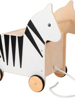 Small Foot Spielzeugtruhe Wildlife Zebra, mit Rollen
