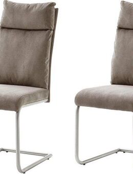 MCA furniture Freischwinger PIA (Set, 2 St), Stuhl belastbar bis 120 kg, Kissenoptik