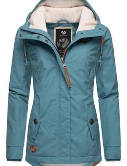 Ragwear Winterjacke Monade Damen Winterparka mit Kapuze und m. Fleece gefüttert