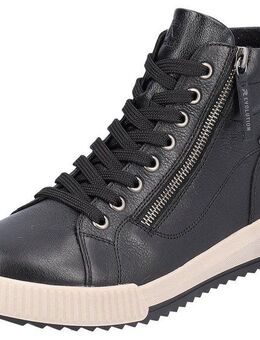 RIEKER Sport Schnürboots, Stiefelette, High Top Sneaker, Freizeitboots mit Reißverschluss
