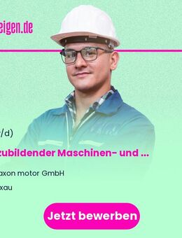 Auszubildender Maschinen- und Anlagenführer (w/m/d) - Sexau
