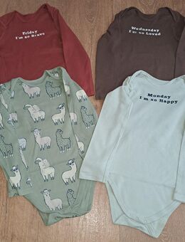 4 Langarmbodys für Babys/Jungs Gr.98 von C&A - Königswinter