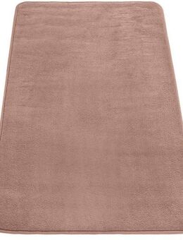 Paco Home Badematte Corby 255, Memory-Schaum Effekt, Höhe 13 mm, rutschhemmend beschichtet, fußbodenheizungsgeeignet, Polyester, rechteckig, Badteppich, Uni Farben