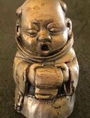 Versilberter, singender Zinn-Mönch der Firma Peltro in 45897