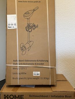 Neu: Schlauchboot Home Deluxe „PIKE S“ + Elektro-Außenborder 480W - Bremen