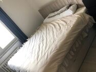 Boxspringbett 180x200 mit Federkern in samt beige - Bochum