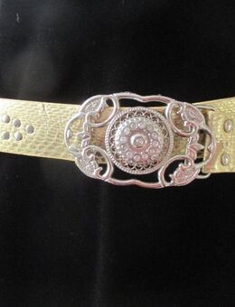 NEUw * Original VINTAGE * Swarovski * Strass * Kristalle * Steine * Gold * Nieten * Taillien * Leder- Imitat * Gürtel * im Boho * Romantik * Style * Silber * Schmuck * Schnalle * - Riedlingen