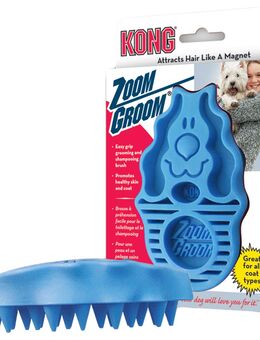 KONG Dog Massagebürste Zoom Groom - L 12 x B 7,5 x H 4 cm