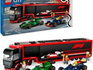 LEGO® F1® Transporter mit RB20 & AMR24 F1® Rennautos (60445), LEGO City Konstruktionsspielsteine, (1086 St), Made in Europe