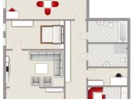 Frisch sanierte Erdgeschosswohnung mit Einbauküche & Stellplatz - Medard
