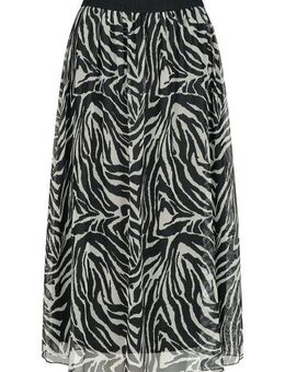 CLOUD 5IVE Sommerrock CLOUD 5IVE Longform Skirt 2-layered with animal print (1-tlg)