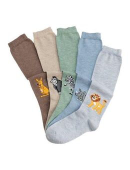 H.I.S Kniestrümpfe (Packung, 5-Paar) mit eingestricktem Moriv