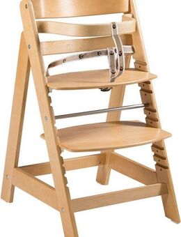 roba® Hochstuhl Treppenhochstuhl Sit Up Click, natur, aus Holz