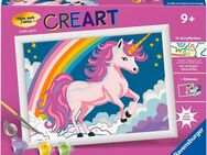 Ravensburger Malen nach Zahlen CreArt, Pinkes Einhorn, Made in Europe