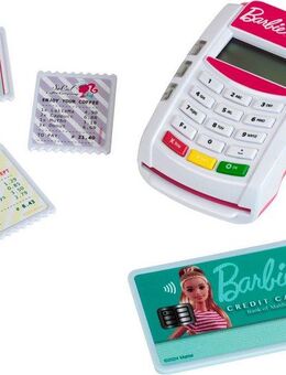 Klein Spielkasse Barbie, Bezahl-Terminal, mit Licht & Sound