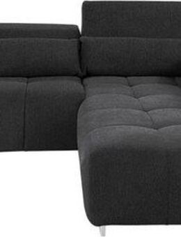 COTTA Ecksofa Orion L-Form, mit Kopfteilverstellung & 5 Nierenkissen