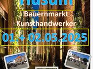 Husum Marktplatz Kunsthandwerker- und Bauernmarkt Tag der Arbeit 2025 - Weener