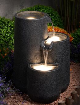3-stufiger LED-Gartenbrunnen Brahma Gartendekorationsbrunnen - Birkenfeld (Baden-Württemberg)