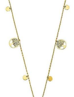Firetti Kette mit Anhänger Schmuck Geschenk Gold 375 Halsschmuck Kette Plättchen Kreis Lebensbaum