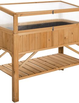 Hochbeet mit Frühbeet Aufsatz Holz Ablage Pflanzkasten Beetaufsatz Kräuterbeet - Ingolstadt