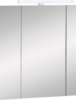 Schildmeyer Spiegelschrank Duo Breite 80 cm, 3-türig, LED-Beleuchtung, Schalter-/Steckdosenbox