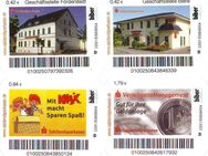 Biberpost: 05.08.2008, "Sparkasse Salzlandkreis", Satz, Typ VI, BOGENNUMMER, postfrisch - Brandenburg (Havel)