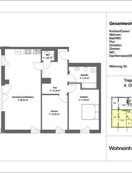 3 Zimmer Penthouse mit Dachterrasse und Blick über Aschaffenburg - Aschaffenburg