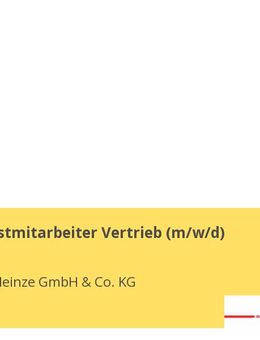 Außendienstmitarbeiter Vertrieb (m/w/d) - Zwickau