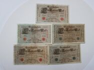 Set aus Banknoten aus der Zeit des deutschen Reiches 1910-gebraucht - Bayreuth Zentrum