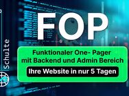 Funktionaler One-Pager (FOP) mit Admin Bereich – Ihre Website in nur 5 Tagen Online - Bohmte