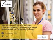 Administrator*in im Bereich Apple Clientmanagement / Apple Mobile Device Management am Campus Gestaltung - Trier