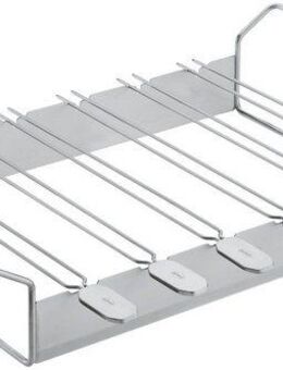 RÖSLE Grillspieß 25072 (6-St), Halter mit Grillspießen, für z.B. Schaschlik, Gemüse, aus Edelstahl